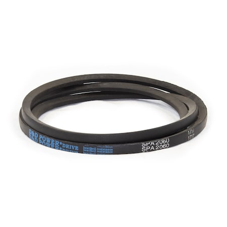 D&D SPA2060 Metric V-Belt, 2060mm Outside Length, 13 mm Top Width, 10 mm Thickness, 1 Ribs SPA2060